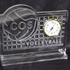 Volleyball acrylic clock