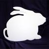 Bunny shape polyethylene cutting board