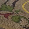 Bead blasted and stained concrete in driveway - Photo courtesy Chris Swanson Colour