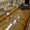 Concrete foundation of historic building revitilized with decorative concrete finishes - Photo Chris Swanson Colour