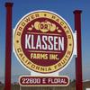 Painted plywood sign with digital print design
