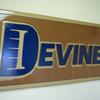 Dimensional routed sign with aluminum letters